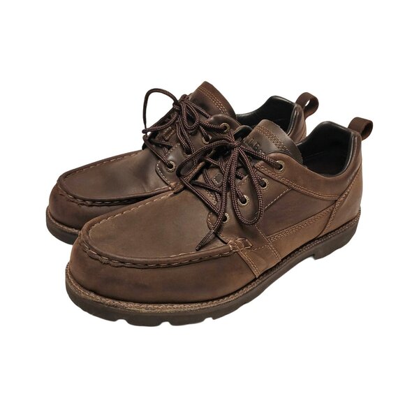 L.L. Bean WIDE Waterproof East Point Rugged English Moc Shoes - Picture 1 of 10